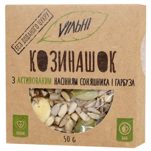 Козинак Vільні з насінням соняшника та гарбуза 50г