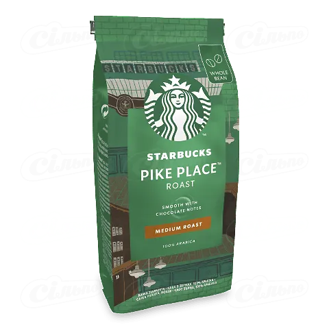 Кава STARBUCKS ® PIKE PLACE середнього обсмаження в зернах 200г