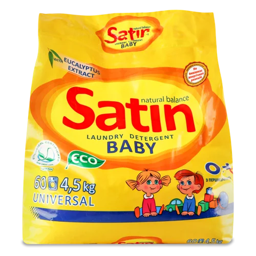 Пральний Порошок Безфосфатний для Дитячого Одягу Universal Baby Satin, 4.5кг