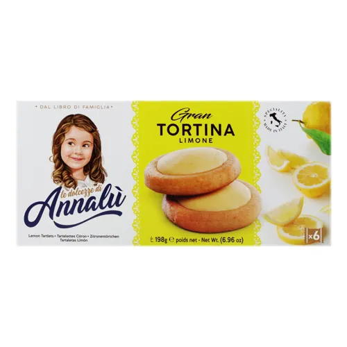 Печ ANNALU 198г пісочне Tortina з лимонною начинкою (Італія)