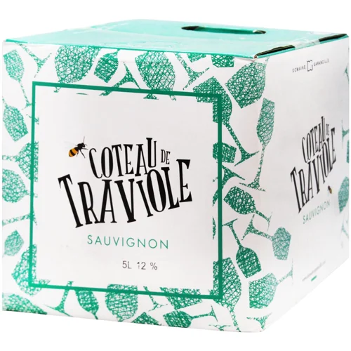 Вино Domaine Garancille Blanc Coteau de Traviole сухе біле 12% 5л