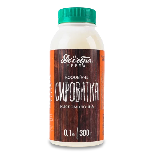 Сироватка Коров'яча Кисломолочна 0.1% в/ґ, п/пл 300г