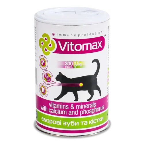 Білкова Високоенергетична Добавка Здорові Зуби Та Кістки Vitomax, 300 шт