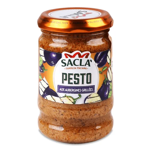 Соус Sacla песто з баклажанів на грилі 190г