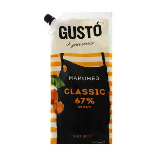 Майонез 67% Classic Gusto д/п 560г