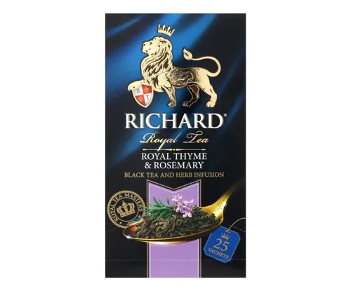 Чай Richard Royal Thyme&Rosemary чорний байховий з додаванням рослинної сировини 25*2г/уп