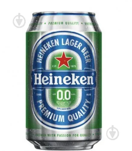 Пиво Heineken безалкогольне 0,0% 0,33л