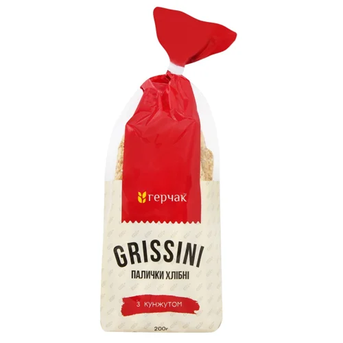 Гріссіні Герчак з кунжутом 200г