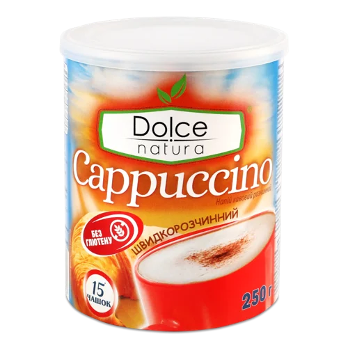 Кавовий Напій Розчинний Cappuccino Dolce Natura, к/у 250г