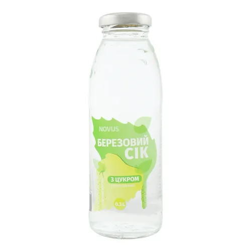 Сік Novus Бадьорість березовий стерилізований з цукром 0,3л