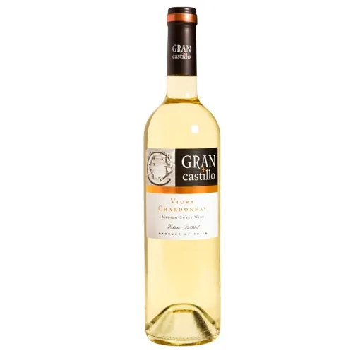 Вино Gran Castillo Viura Chardonnay біле напівсолодке 11% 0,75л