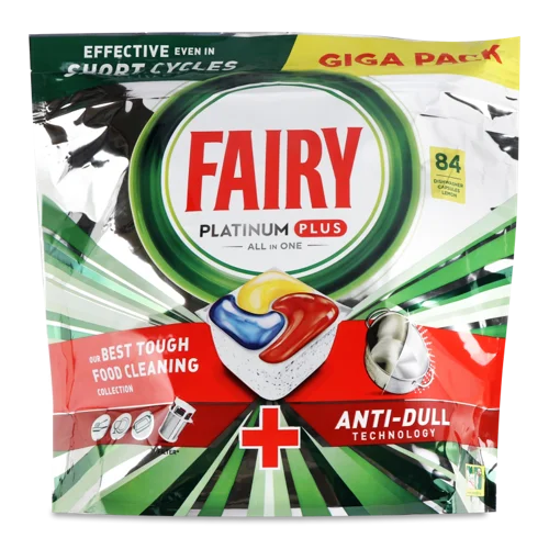 Засіб Для Миття Посуду В Капсулах Fairy Platinum Plus 84шт, для Посудомийних Машин