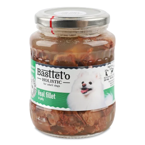 Корм Для Собак Філе Телятині В/ґ В Желеподібній Формі Holistic Basttet'o, 360г