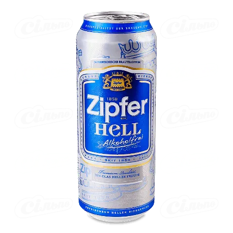 Пиво Zipfer Hell безалкогольне 0,5л