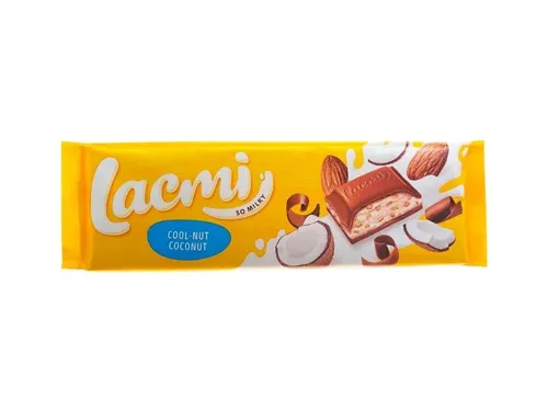 Шоколад молочний з мигдалем кокосовим кремом та рисовими кульками Cool-Nut Coconut Lacmi Roshen м/у 280г