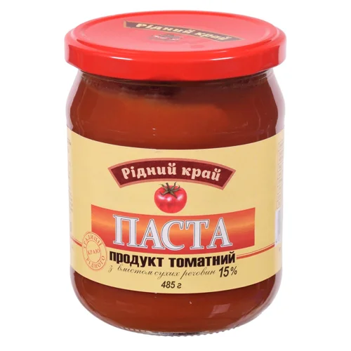 Паста томатна Рідний край 15% 485г