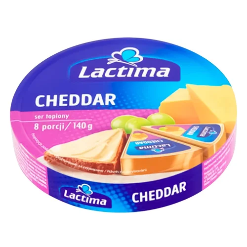 Сир плавлений Lactima Cheddar 40% 140г