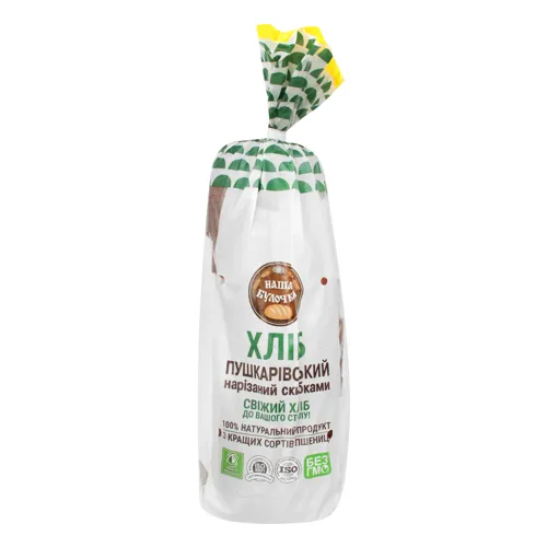 Хліб нарізний Пушкарівський Наша Булочка 0.6кг