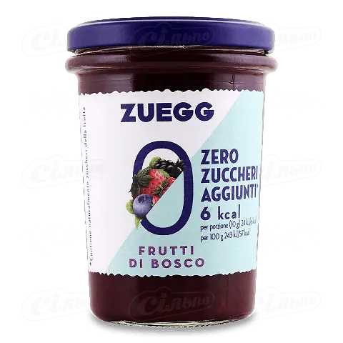 Джем Zuegg з лісових ягід без цукру, 220г