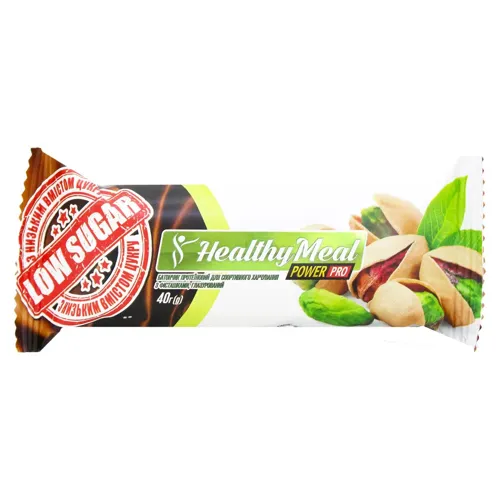 Батончик Healthy Meal Power Pro протеїновий з фісташками 40г