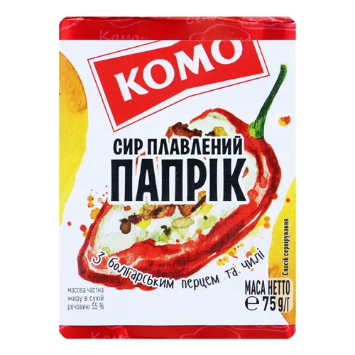 Сир плавлений 55% Папрік Комо м/у 75г