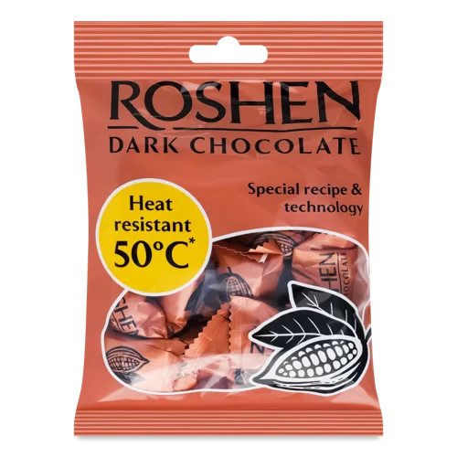 Шоколад Чорний Термостійкий Roshen, в/ґ, 80 г