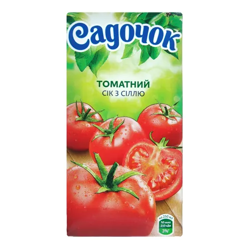 Сік томатний із сіллю «Садочок» 0,5л