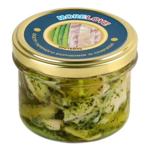 Осетр Варено-Копчений Зі Спаржею Morelove ТОВ Росич-Плюс, 200г