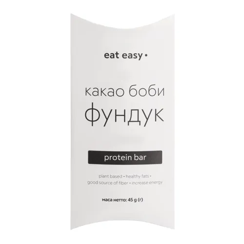 Батончик енергетичний з какао бобами та фундуком eat easy, 45г