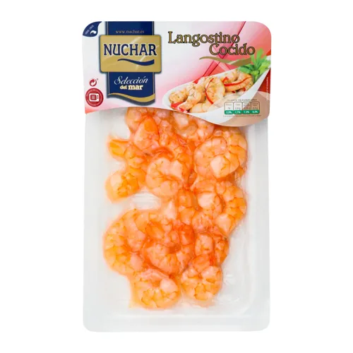 Креветки варені, білоногі, очищені Nuchar охл в/у 150г