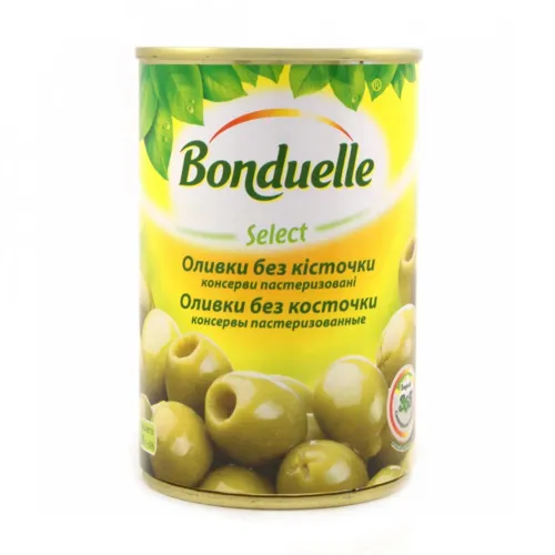 Оливки Bonduelle зелені без кісточки 240/260 м/б, 314мл