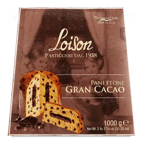 Кекс Loison «Панеттоне» шоколадний дроп-шок крем Gran Cacao, 1кг