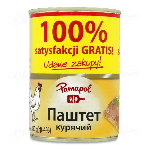 Паштет курячий Pamapol, 390г