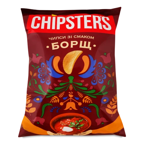 Чипси Картопляні Вищого Ґатунку Борщ Chipster's, 100г