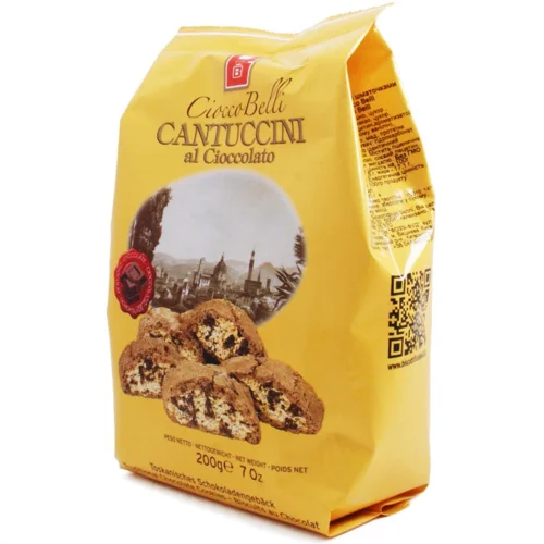 Кантуччіні Biscottificio Belli Cioccobelli з шоколадом,200г