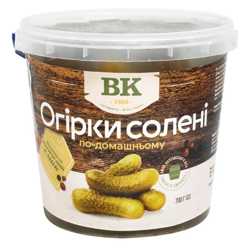 Огірки ВК солені 700г