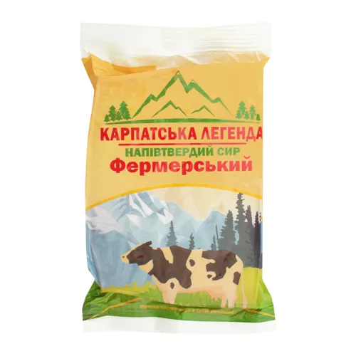Сир напівтвердий 42.5% Фермерський Карпатська Легенда м/у 150г