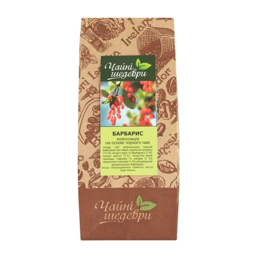 Чай композиція на основі чорного чаю Барбарис Чайні шедеври