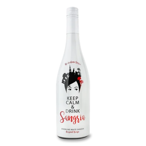Напій Винний Ігристий Sangria Б/Сол 6.5% 0.75Л, Keep Calm
