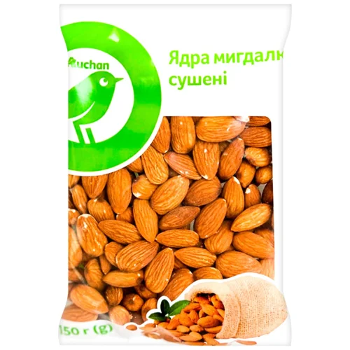 Ядра мигдалю Auchan сушені 150г