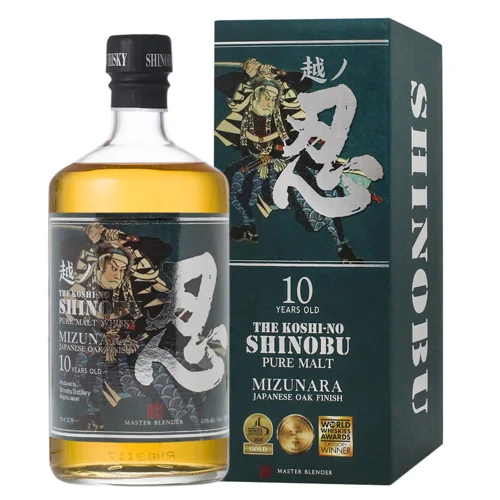 Віскі Shinobu Pure Malt Mizunara 10 років 43% 0,7л