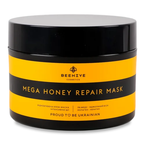Крем-маска Для Відновлення, Живлення Та Зволоження Волосся Mega Honey Repair Beehive Cosmetics 250мл