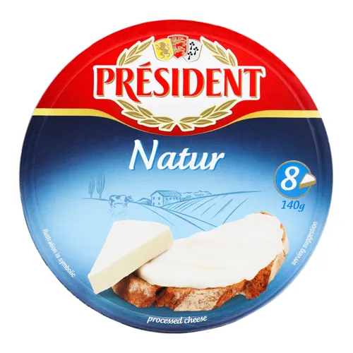 Сир плавлений 45% Natur President