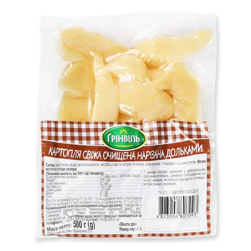 Картопля Свежа Очищена Нарізана, в/ґ, 1 кг