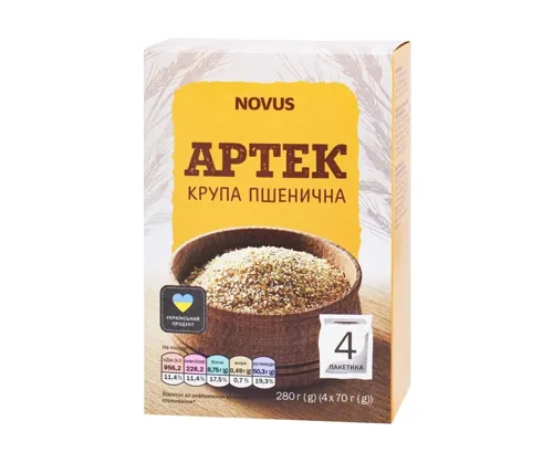 Крупа пшенична Novus Артек 4x70г