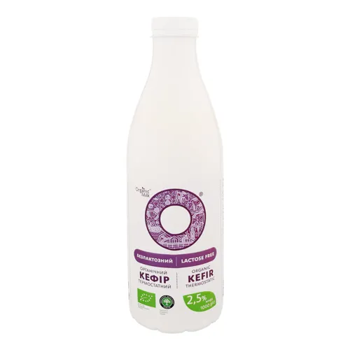 Кефір 2.5% безлактозний органічний Organic Milk 1000г
