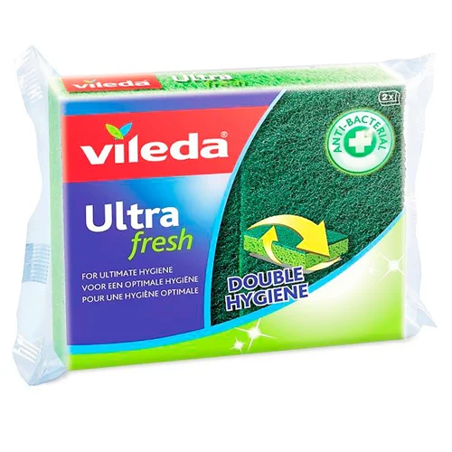 Губки кухонні Vileda Ultra Fresh антибактеріальні 2шт