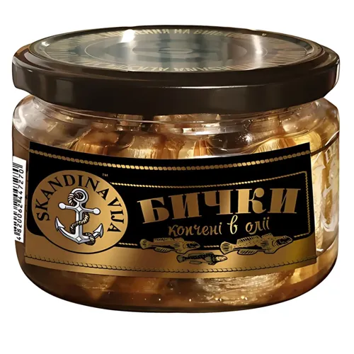 Бички Skandynaviya копчені в олії 280г