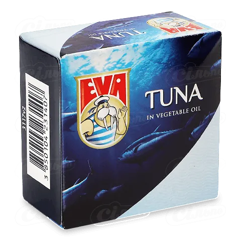 Тунець EVA філе в олії, 80г