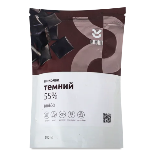 Шоколад Темний 55% Вищого Ґатунку, 500г
